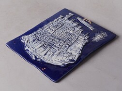 Большая фарфоровая плакетка "Дубровник"